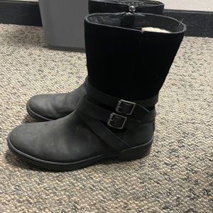 Ugg black moto boots